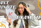 last-minute exam tips